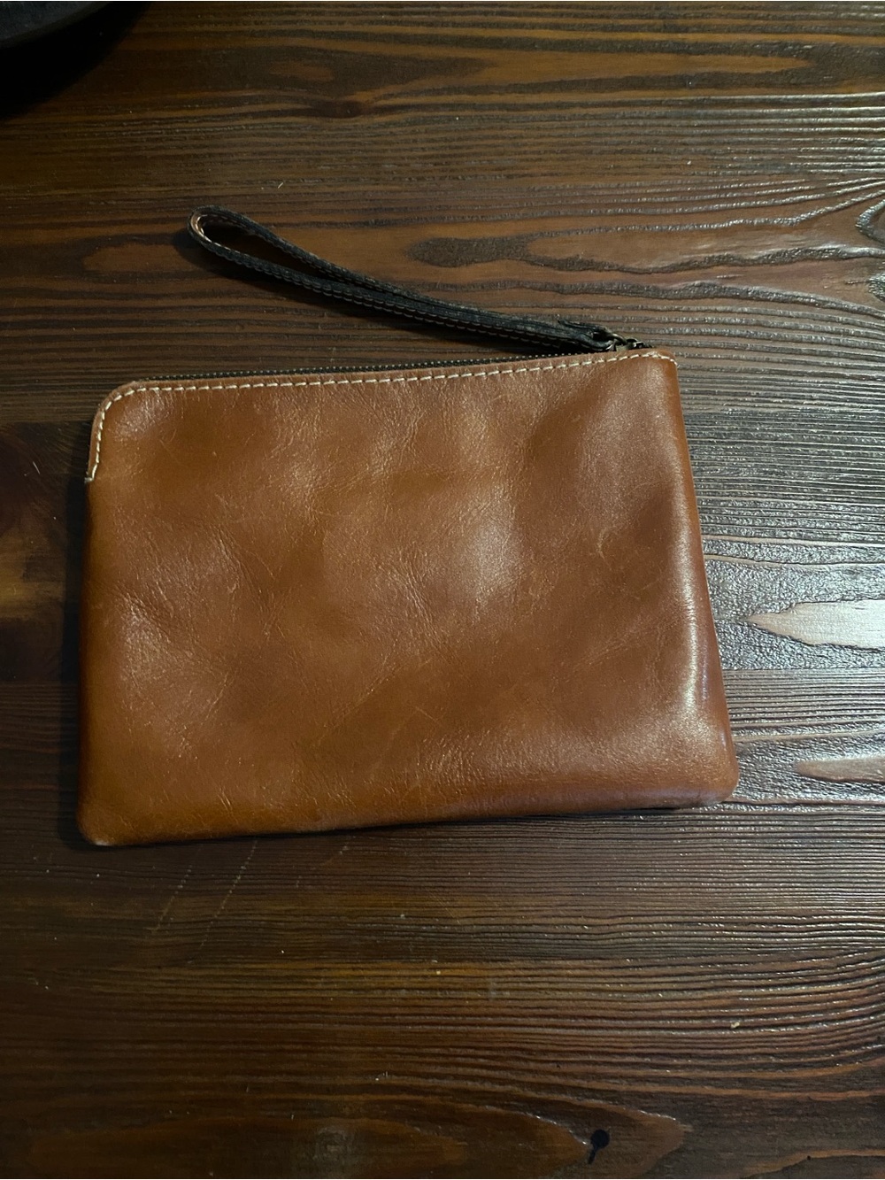 PATRICIA NASH- 2 Embossed Brown Leather Wristlets, Clutch - Picture 6 of 16